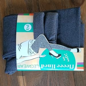 Women's Gray Fleece Lined Leggings